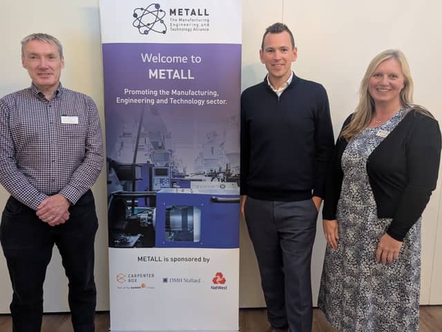 Event sponsors: Tony Summers from Carpenter Box, Andrew Kettle from NatWest and Debbie Venn from DMH Stallard