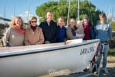 HISC Commodore Sarah Mitchell with Richard and Ann Catchpole and their families