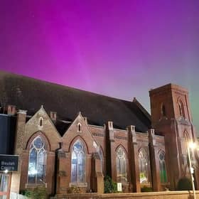 Beulah Baptist Church and the Northern Lights