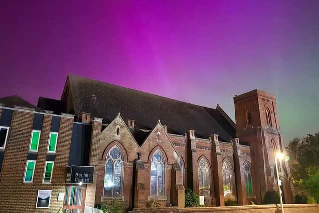 Beulah Baptist Church and the Northern Lights