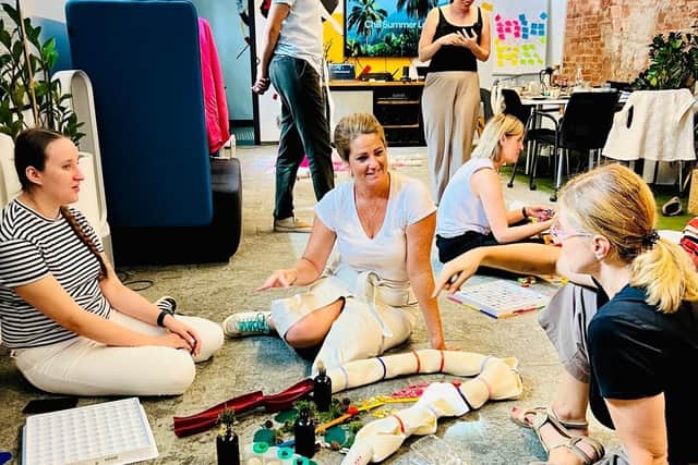Hayley training on the 'Magic of Materials' in Warsaw.