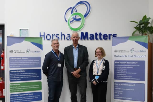 John Milne pictured with Kelvin Glen (CEO) and Alice (advisor)