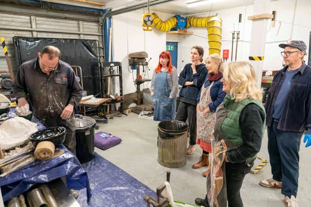 A workshop at Cement Art.