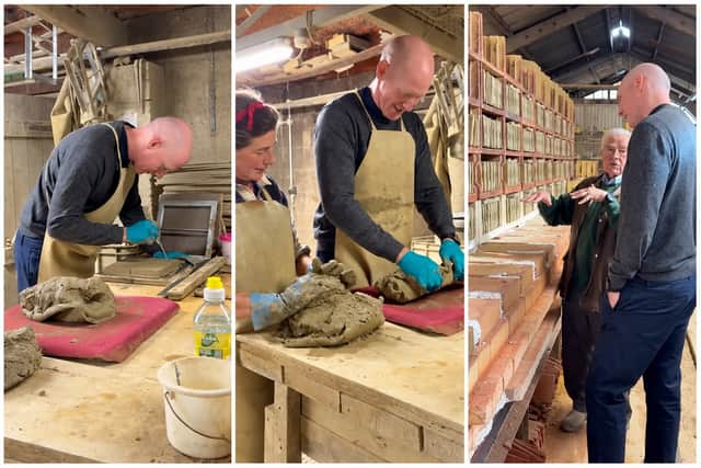 Dr Kieran Mullan MP Visits Aldershaw Handmade Tiles
