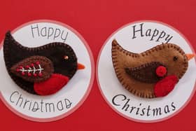 Christmas Robin Brooches