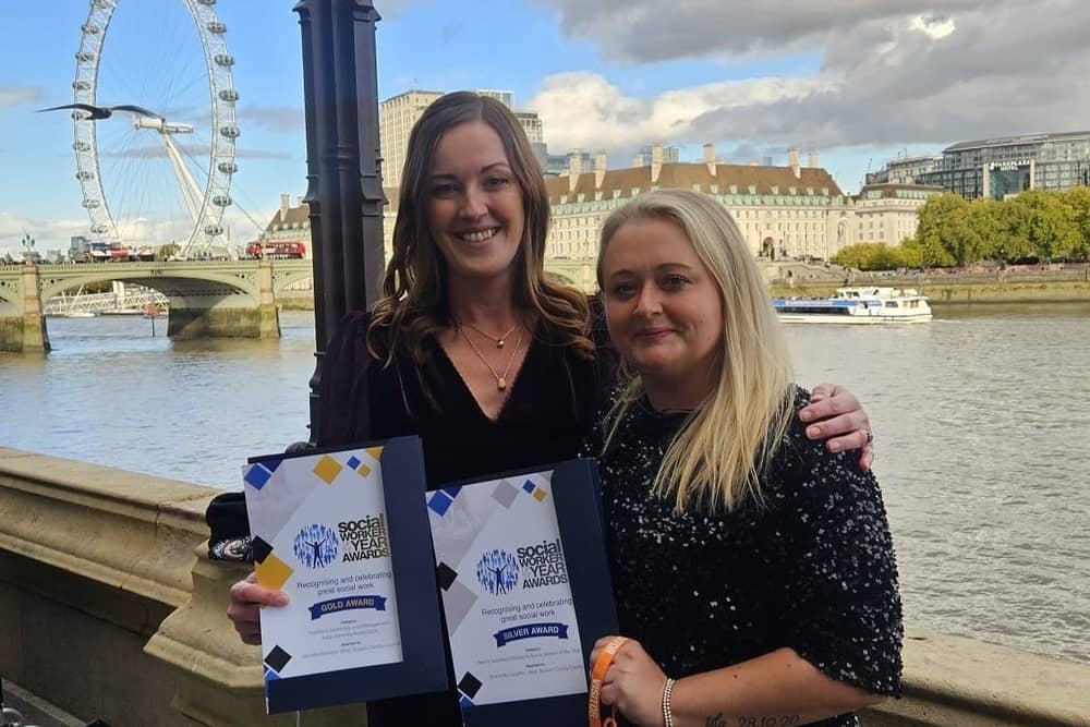 Pictured left to right, both from West Sussex County Council, Jennifer Benbow - Service Manager for Complex Needs in Adults Services’ and Shona McLaughlin - Social Worker in Family Safeguarding.  