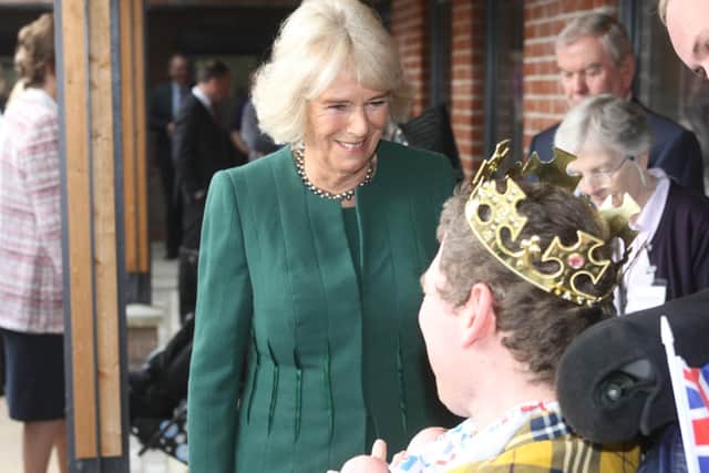 The Duchess of Cornwall at Chailey Heritage Foundation's new DREAM Centre. Photographs: Derek Martin