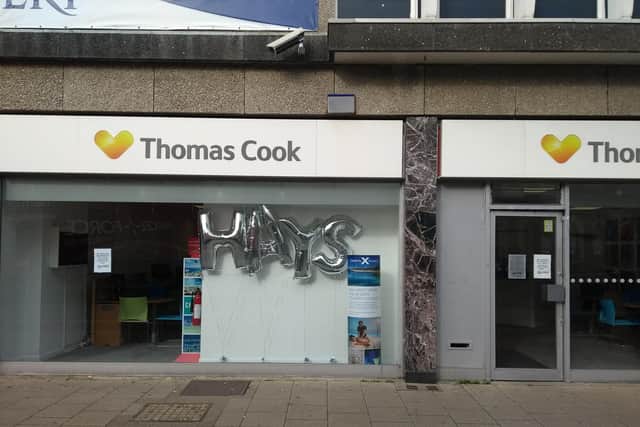 The former Thomas Cook branch in Worthing