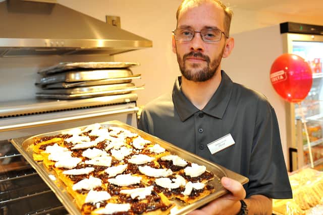 David at HMP Ford's new café Serving Thyme. Picture: Steve Robards