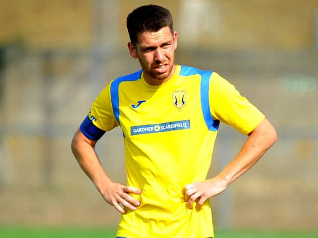 Lewis Finney was on the scoresheet for Lancing. Picture by Steve Robards
