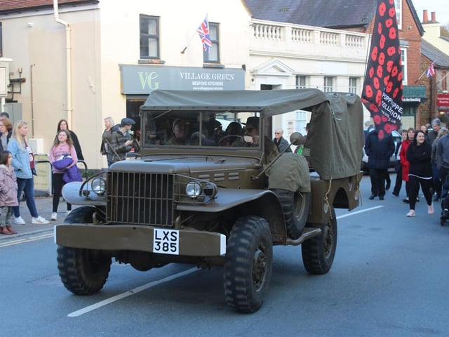 Storrington's Remembrance parade. Photo by Alan Stainer