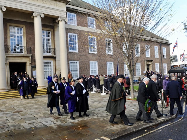 Remembrance Sunday in Worthing, 2019. Picture by Stephen Goodger SUS-191111-093427001