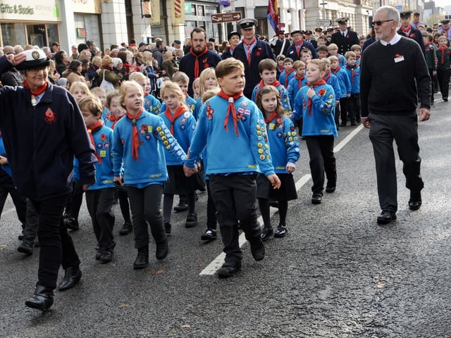 Remembrance Sunday in Worthing, 2019. Picture by Stephen Goodger SUS-191111-093619001