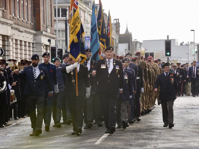 Remembrance Sunday in Worthing, 2019. Picture by Stephen Goodger