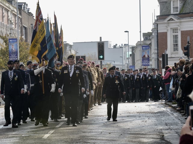 Remembrance Sunday in Worthing, 2019. Picture by Stephen Goodger