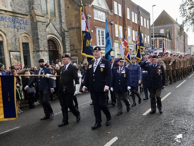 Remembrance Sunday in Worthing, 2019. Picture by Stephen Goodger SUS-191111-093545001