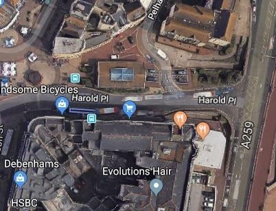 On or near Harold Place, 8 reports of anti-social behaviour.