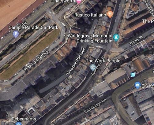 On or near Robertson Passage, 4 reports of anti-social behaviour.