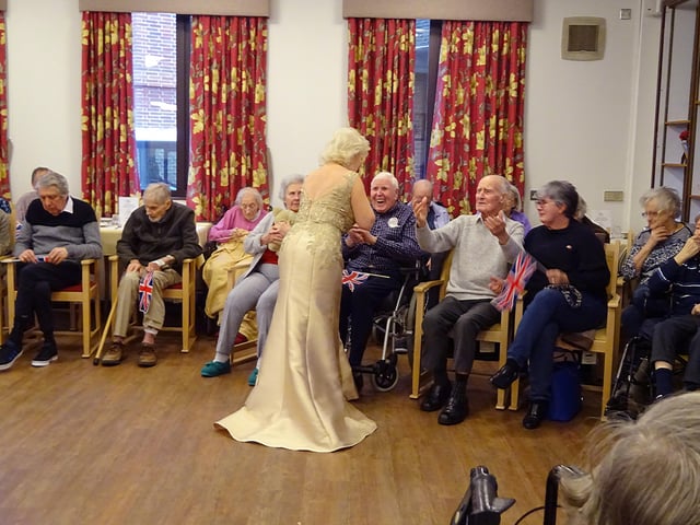 Remembrance Sunday event at Sussexdown care home in Storrington.