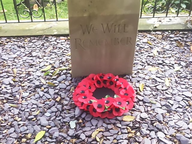 Remembrance Sunday event at Sussexdown care home in Storrington.
