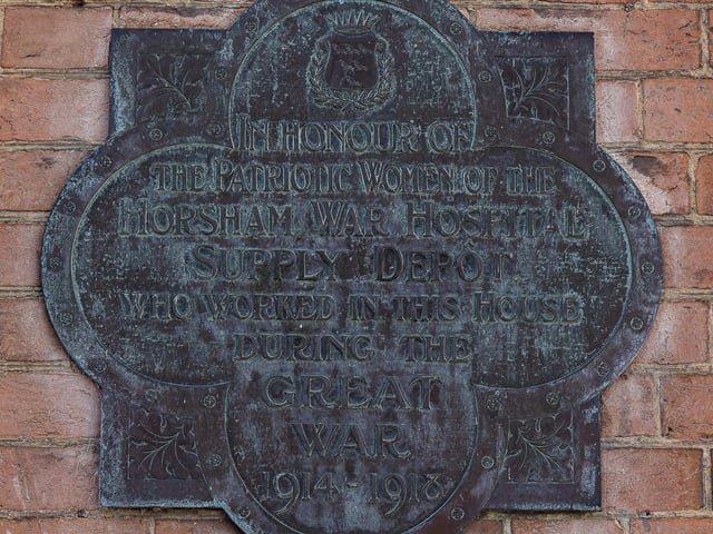 Horsham War Hospital Plaque - Liz Barber