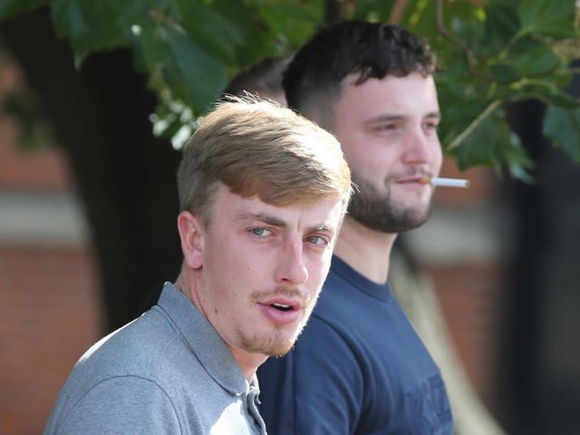 Jack McLoughlin leaving Worthing Magistrates Court last year