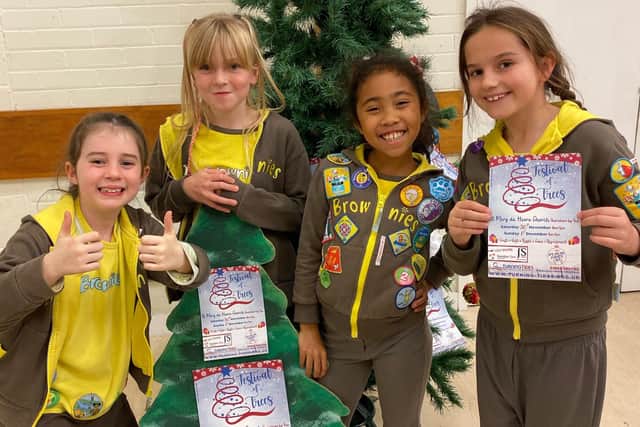 2nd Southwick Brownies and 3rd Southwick Rainbows have won best-dressed Christmas tree two years in a row