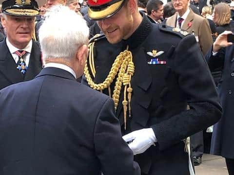 George Chandler talked with Prince Harry