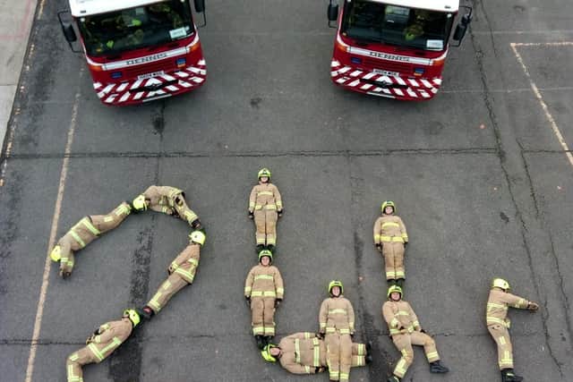 The newest firefighters in West Sussex have taken on a 24-hour endurance test in aid of charity. Photo: West Sussex Fire and Rescue Service