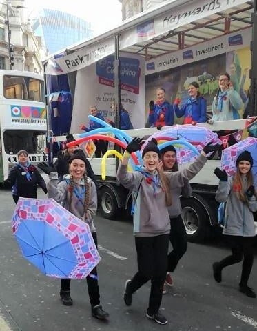 On Saturday 9th November 46 members of Girlguiding Sussex Central county took part in this year's Lord Mayor's Show in London. SUS-191118-125703001