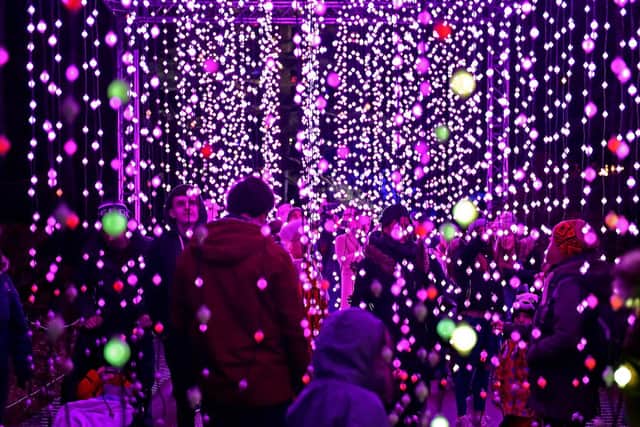 Immerse yourself in the dazzling lights and Christmas sounds spectacular