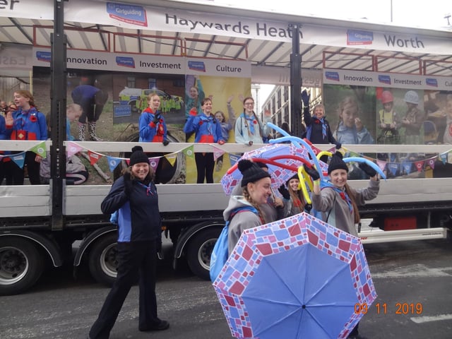 On Saturday 9th November 46 members of Girlguiding Sussex Central county took part in this year's Lord Mayor's Show in London. SUS-191118-125703001