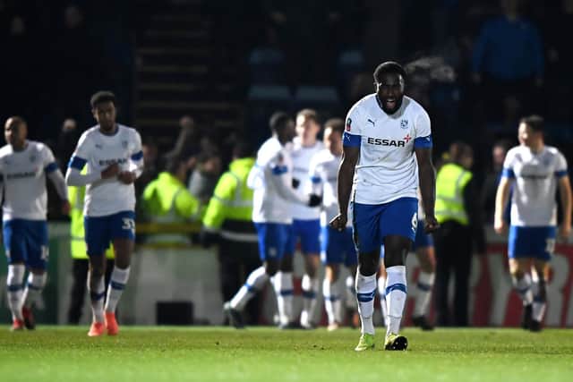 Tranmere celebrate their late winner at Wycombe / Picture: Getty Images