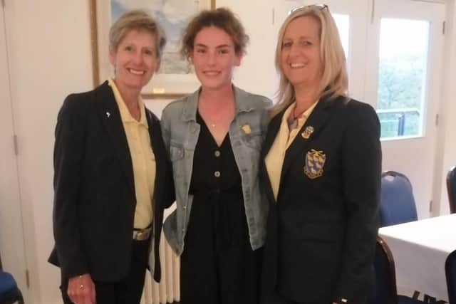 Katie Field, centre, has been made Sussex girls' captain