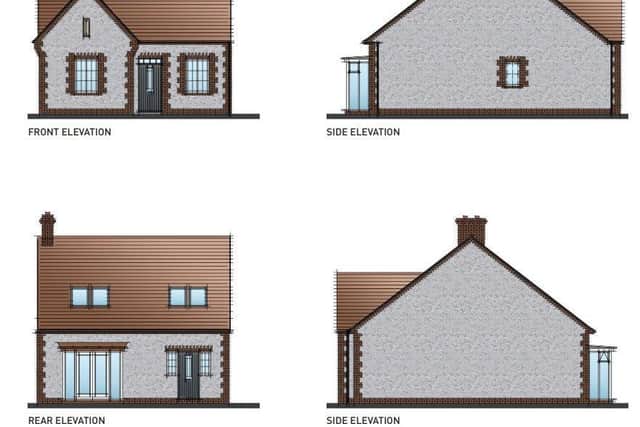 House type G taken from the application (three bed)