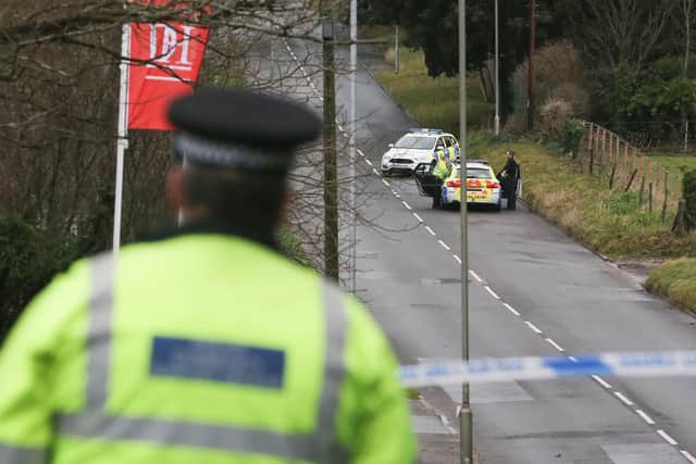 Police at the scene of the fatal collision in Rottingdean