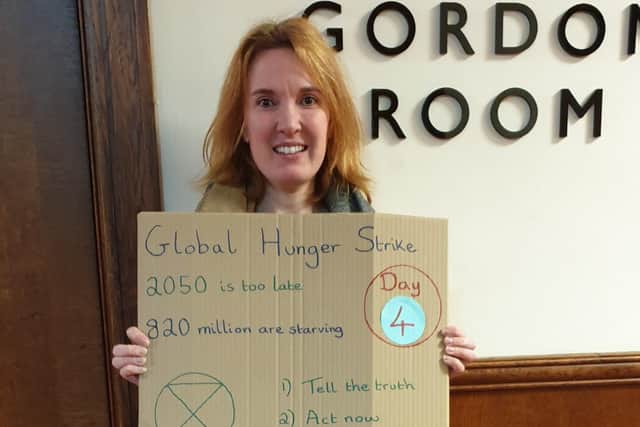 Emma Taylor from Worthing is doing a hunger strike for Extinction Rebellion