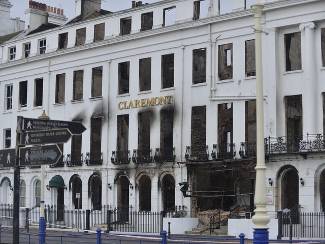 The Claremont. Eastbourne hotel fire. Picture: Jon Rigby SUS-191123-122133001