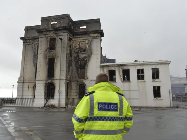 The Claremont. Eastbourne hotel fire. Picture: Jon Rigby SUS-191123-122308001