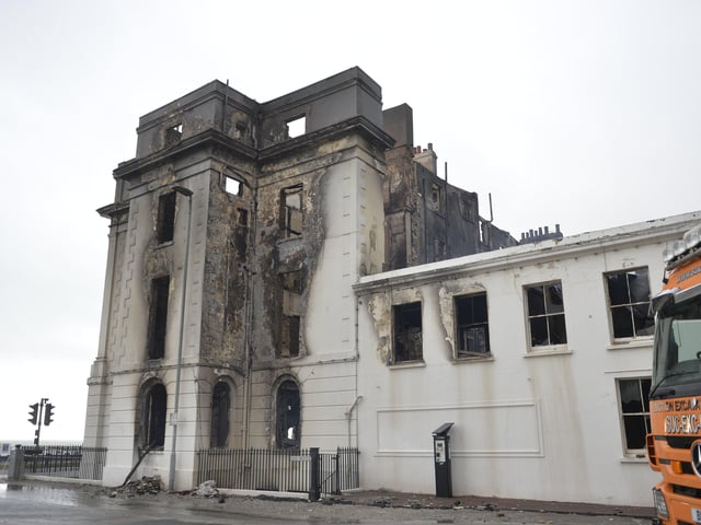 The Claremont. Eastbourne hotel fire. Picture: Jon Rigby SUS-191123-122208001