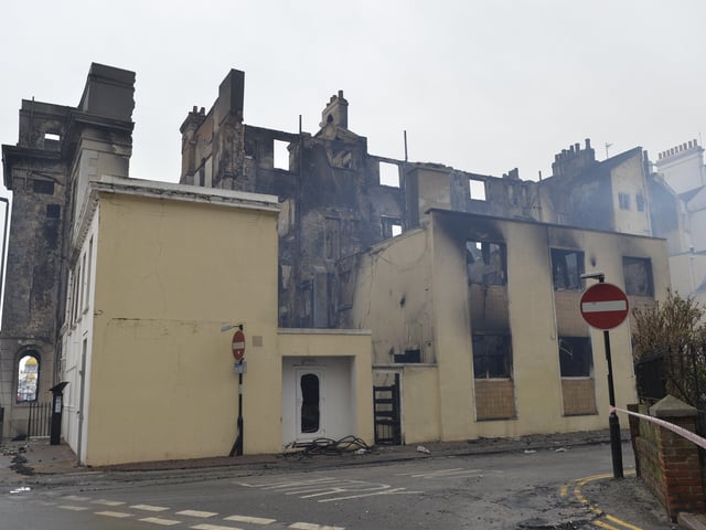The Claremont. Eastbourne hotel fire. Picture: Jon Rigby SUS-191123-122220001