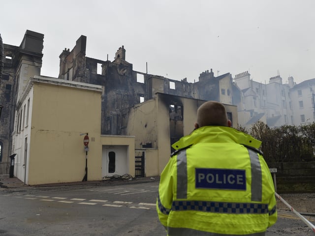 The Claremont. Eastbourne hotel fire. Picture: Jon Rigby SUS-191123-122244001