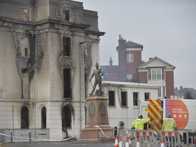 The Claremont. Eastbourne hotel fire. Picture: Jon Rigby SUS-191123-122022001