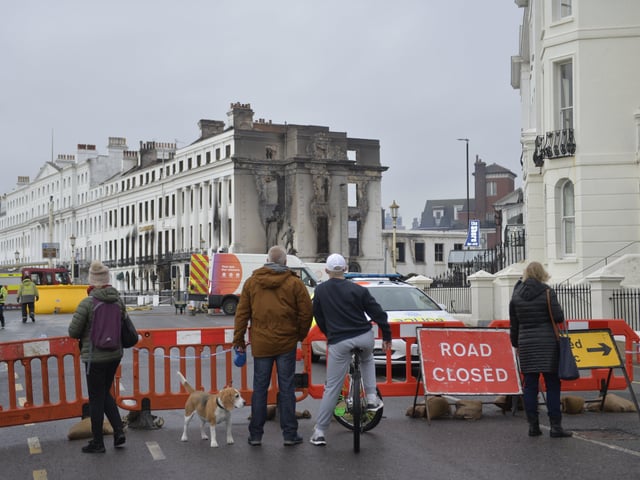 The Claremont. Eastbourne hotel fire. Picture: Jon Rigby SUS-191123-121934001