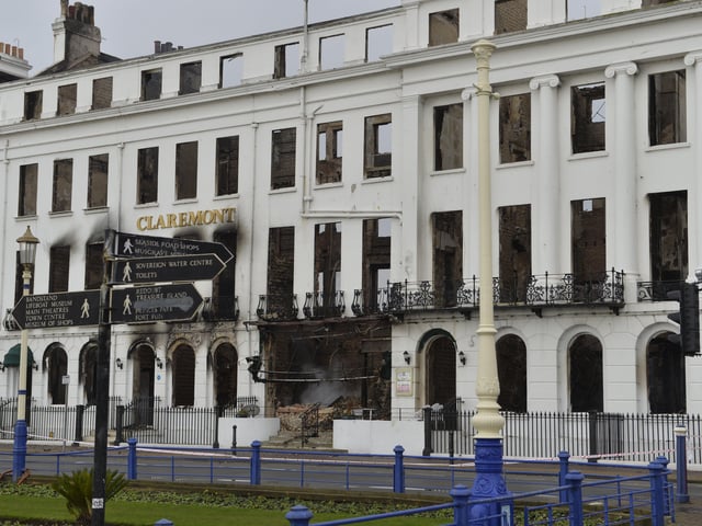 The Claremont. Eastbourne hotel fire. Picture: Jon Rigby SUS-191123-122057001