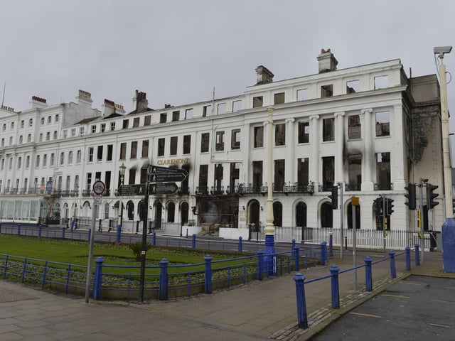 The Claremont. Eastbourne hotel fire. Picture: Jon Rigby SUS-191123-122109001