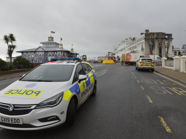 Claremont Hotel Fire Eastbourne (Photo by Jon Rigby) SUS-191123-121833001