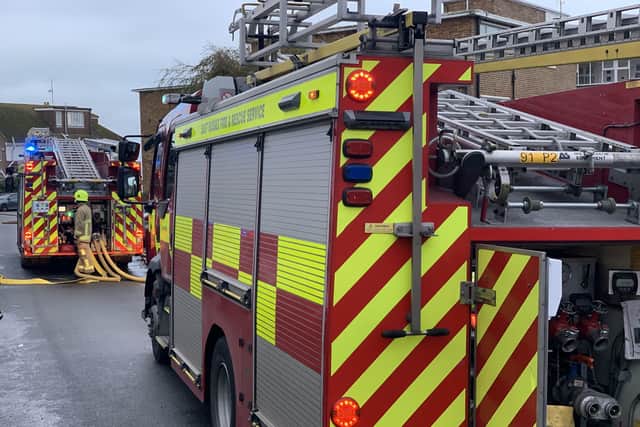 Firefighters have been called to Lancing