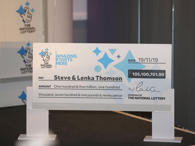 Selsey couple Steve, a 42-year-old builder, and Lenka, a 41-year-old shopworker, have won £105,100,701.90