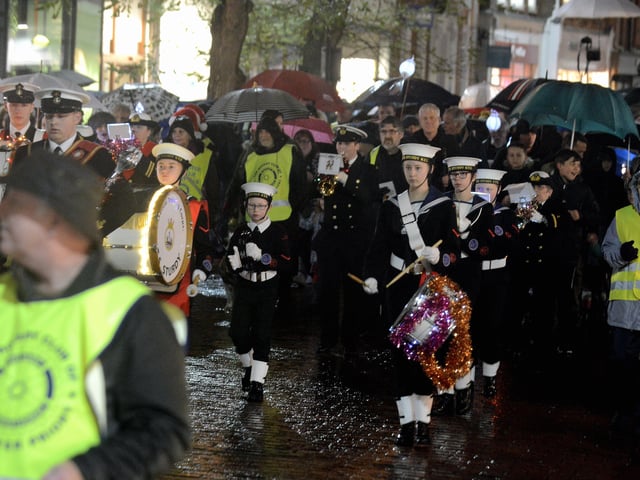 The Festival of Light celebration and Parade took place before Chichester's Christmas lights were switched on
